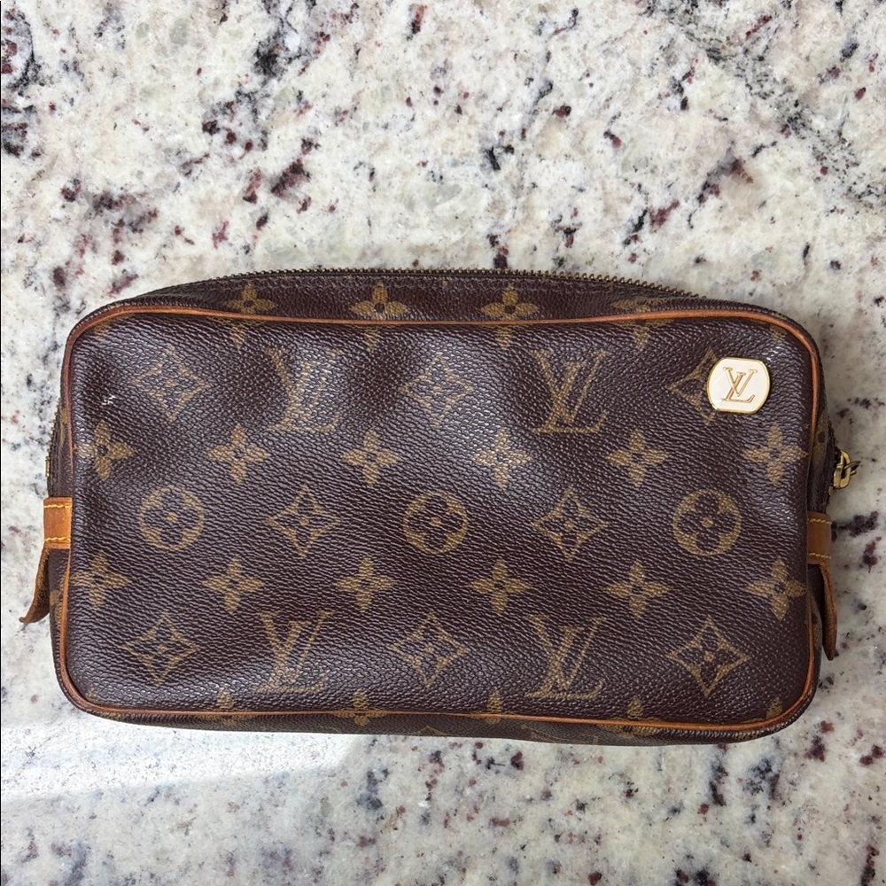 Louis Vuitton Brown Monogram Toiletry Bag